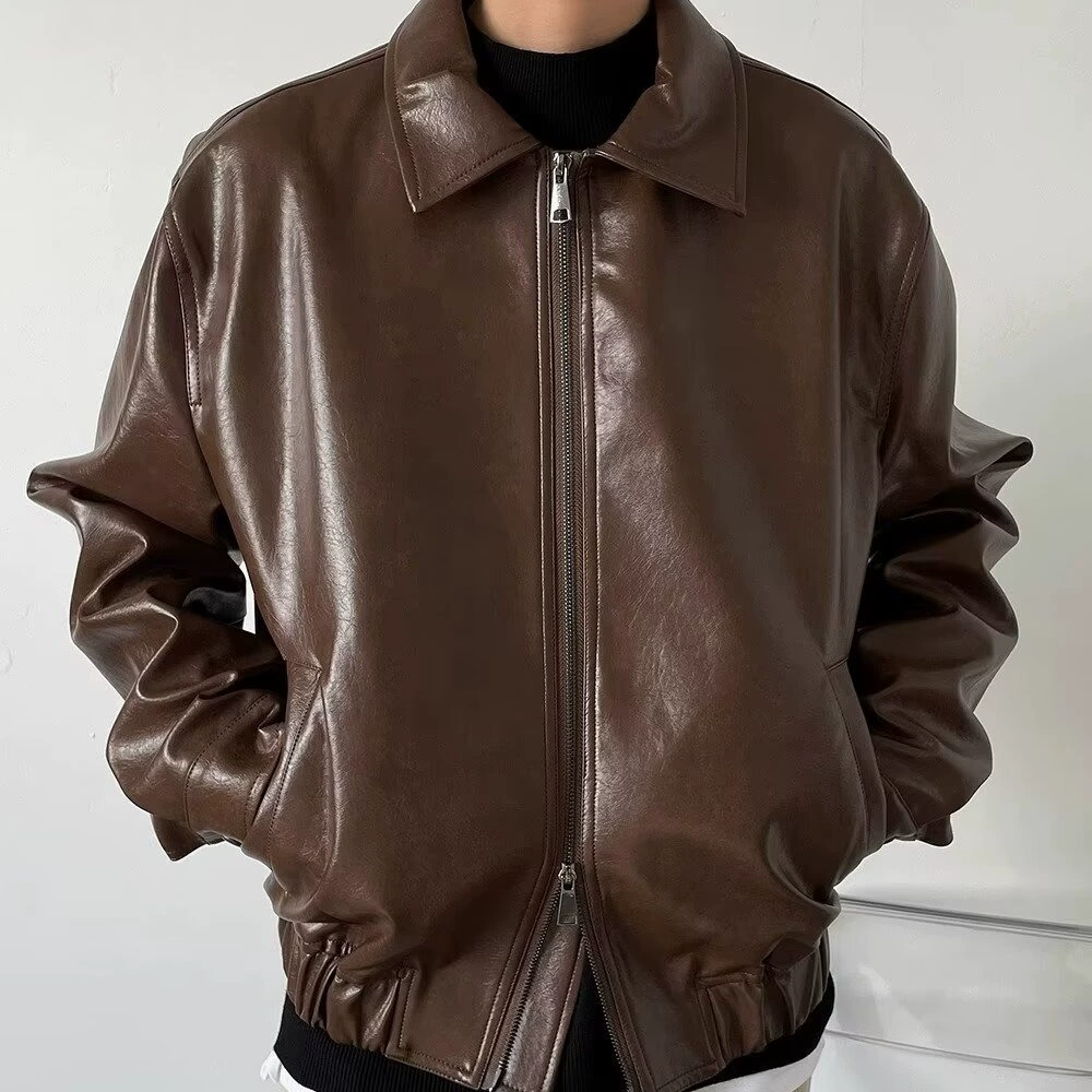 Tide, retro short men's trend jacket, Korean style, oversize