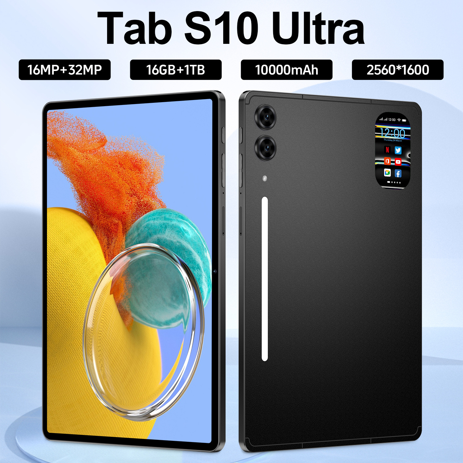 跨境新Tab s10 Ultra安卓16+1T智能平板10.1寸高清大屏平板现货