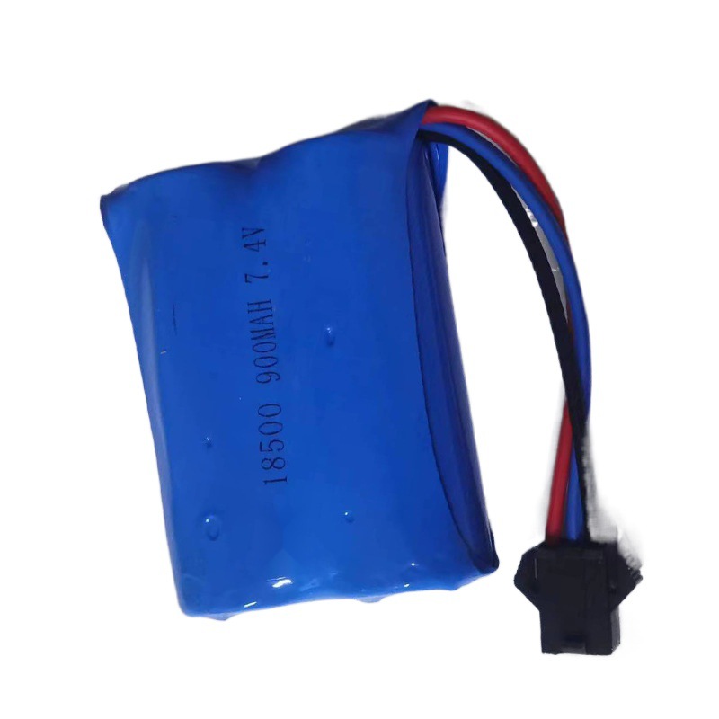 18500锂电池组7.4V电动玩具锂电池sm-3p 4p插头充电锂电池组