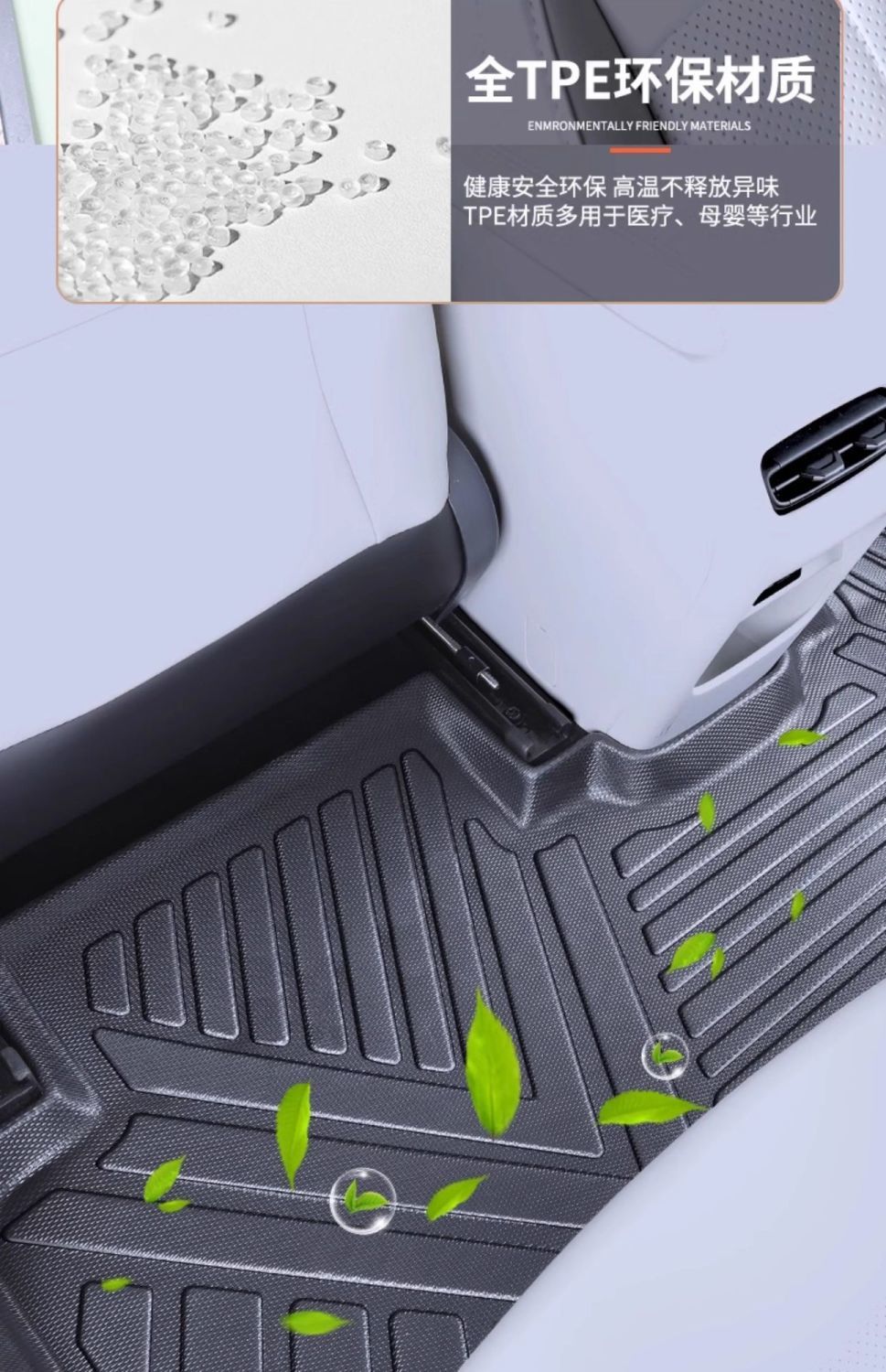 Applicable to Xiaopeng MO3 Foot Pad Surrounding 2025 Xiaopeng Single Piece Threshold TPE Car Foot Pad Star Blanket Original Factory