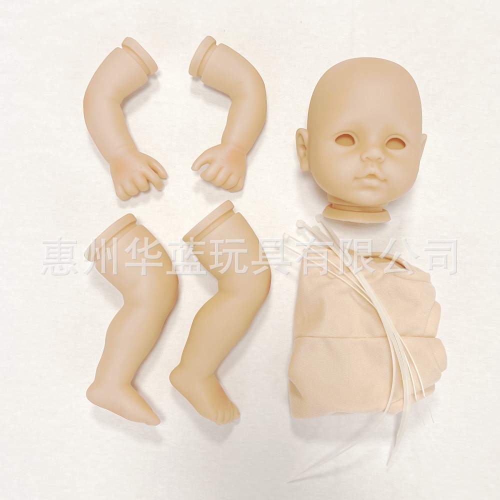 18 인치 시뮬레이션  흰색 배아 금형 부드러운 비닐 DIY 금형 천 몸