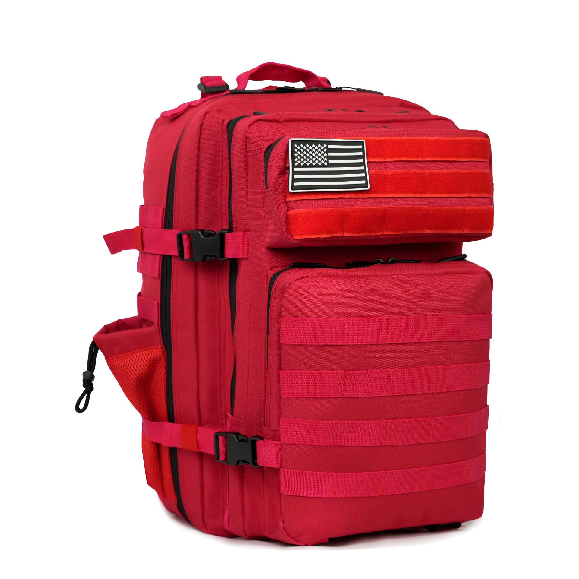 Cross-Border 45L Camouflage Bag, Large-Capacity Sports Backpack, Outdoor Velcro Wear-Resistant Waterproof Hiking Tactical Backpack