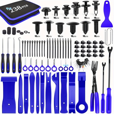 Auto Push Pin Trim Removal Tool 238Pcs Auto Push Pin Bumper