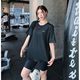 plus size Fitness Yoga Clothing suit Summer Short-sleeved Loose Chubby Sister Mid-length Hip Covering Outdoor Sports Running suit