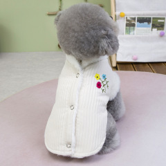 狗狗衣服秋冬季新款古里棉马甲泰迪比熊宠物衣服冬装加厚保暖棉衣