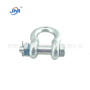 Factory Direct Sales Hot-Dip Galvanized D-Shaped Shackle/U-Shaped Shackle Various Power Fittings Accessories
