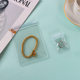 Jewelry bag wholesale transparent PVC jewelry earrings jewelry storage sealed bag text play bracelet self-sealing packaging customization