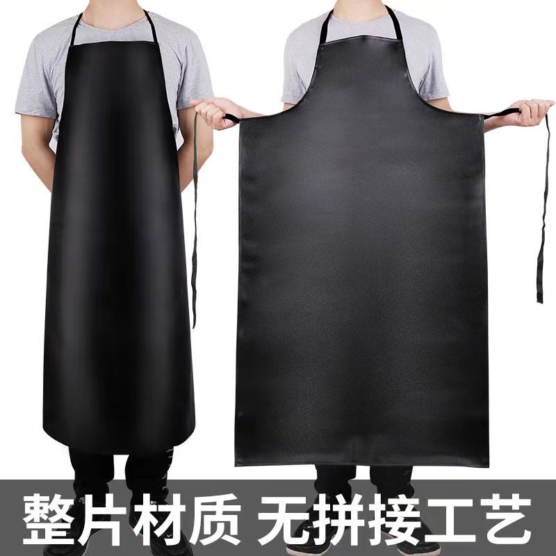 防水防油皮革围裙围兜厨房男女士家用耐脏上班屠宰工作服围之满