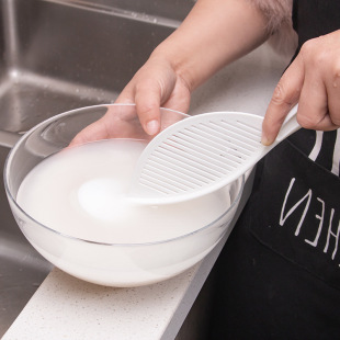 Rod Rice Washing Drain Multi-use Sieve Kitchen Spoon Drain Rice Washing Household Rice Washing Sieve Rice Washing Sieve S-001 No Other