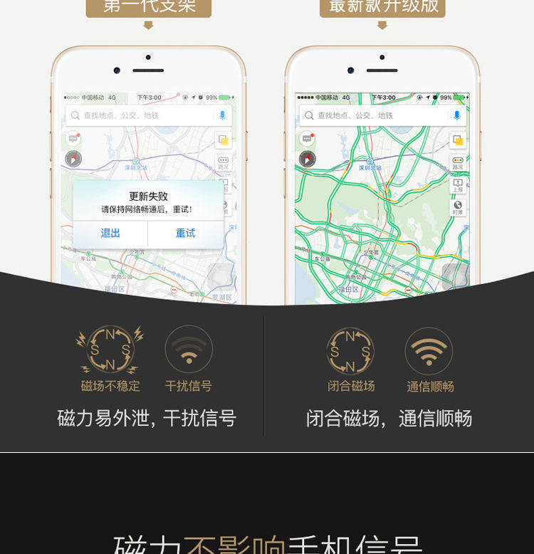 Wholesale Cross-Border Car Phone Holder, Strong Magnetic Car Phone Mount, Universal Magnetic Car Holder for Vehicle Use