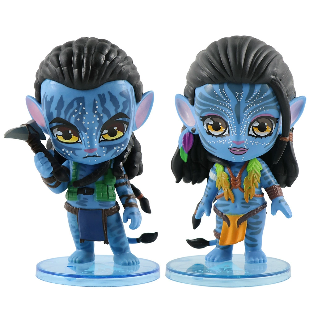 Набор фигурок Q-Style Avatar из PVC — Джек и Нейтири, чиби-автомодели для украшения интерьера