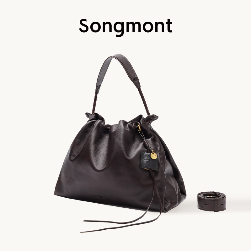 [文淇同款]Songmont山下有松百纳包余墨白托特包垃圾袋通勤流浪包|undefined