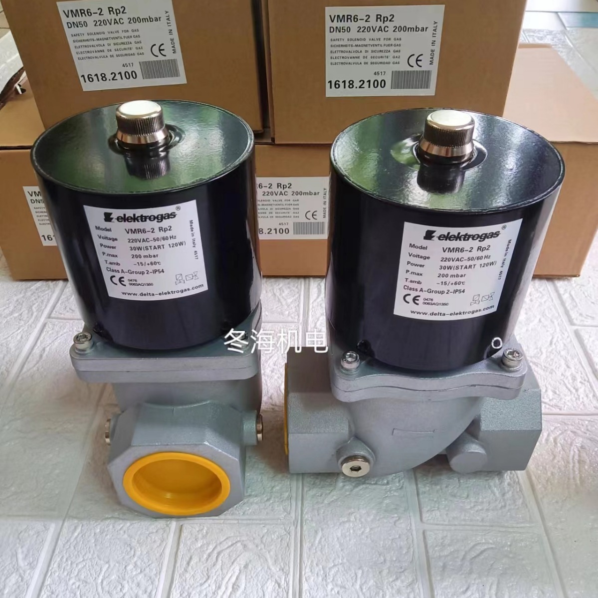 Elektrogas意大利电磁阀VMR6-2 DN50燃气安全阀VMR6-RP2