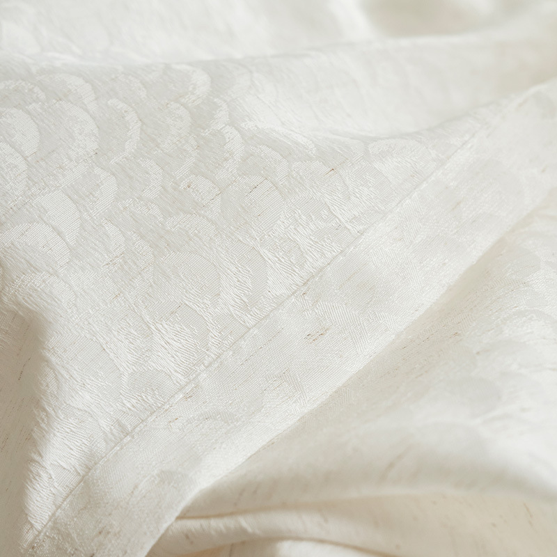2025 nueva cortina opaca gaze cortina dormitorio sala de estar sensación alta jacquard gaze fábrica directa
