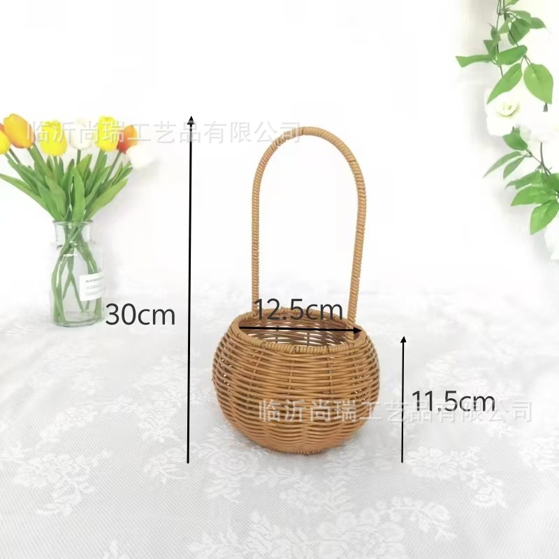 Cesta Tejida de Flores de Vid, Hecha a Mano y Decorativa para Fiestas y Arreglos Florales image 30