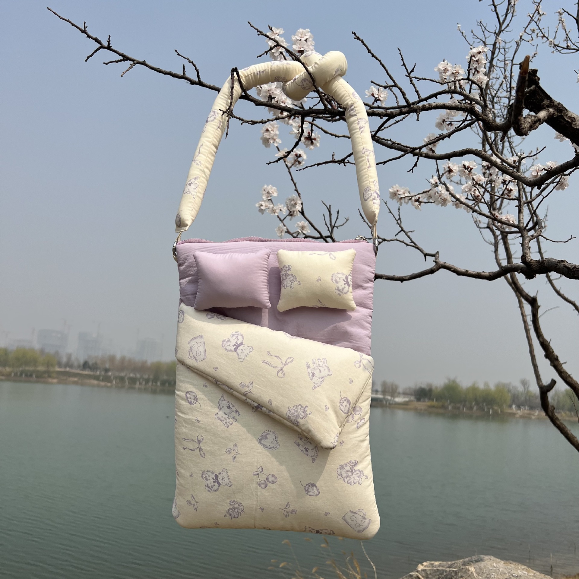 Korean KAZUM new computer bag handmade fabric small laptop bag 11/13/15 iPad tablet storage bag