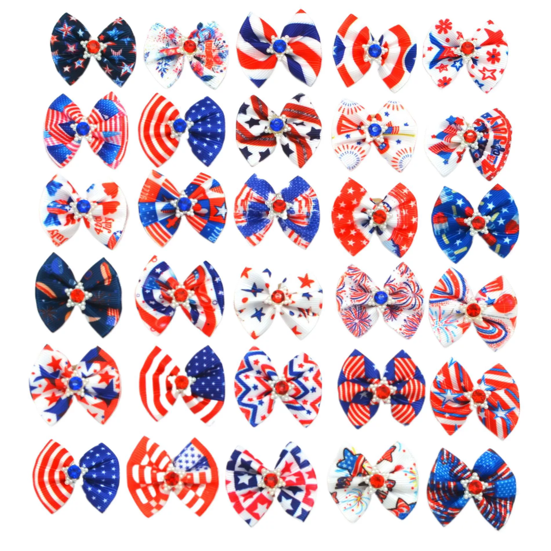 Амазонка горячая распродажа день независимости красно-синие и белые серии головных уборов для домашних животных