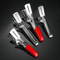 304不鏽鋼食品夾廚房多功能牛排夾煎魚鏟燒烤烤肉麵包夾食物夾子