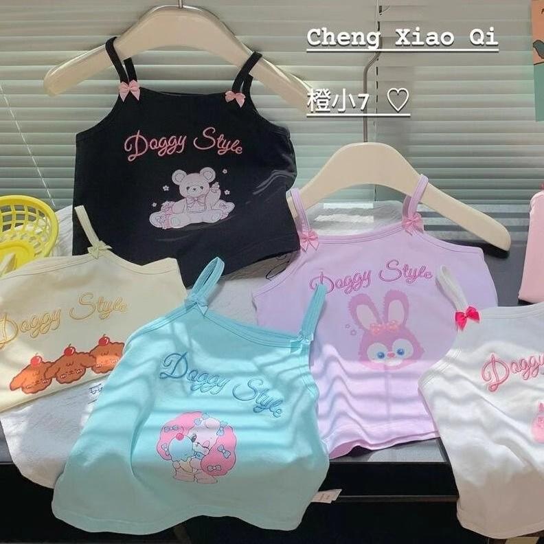 2025 nueva niñas lindas ropa de verano de aire extranjero para niños chaleco sin mangas delgado bebé chaleco de cabina universal
