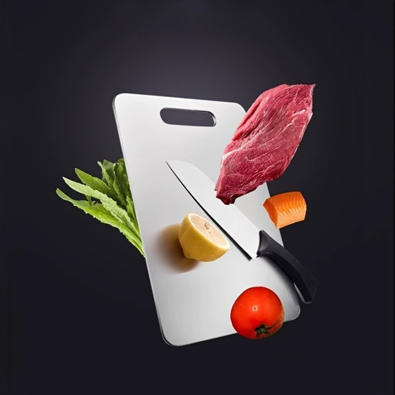 Трансграничная разделочная доска из нержавеющей стали, нескользящая, утолщенная, бытовая, большая.