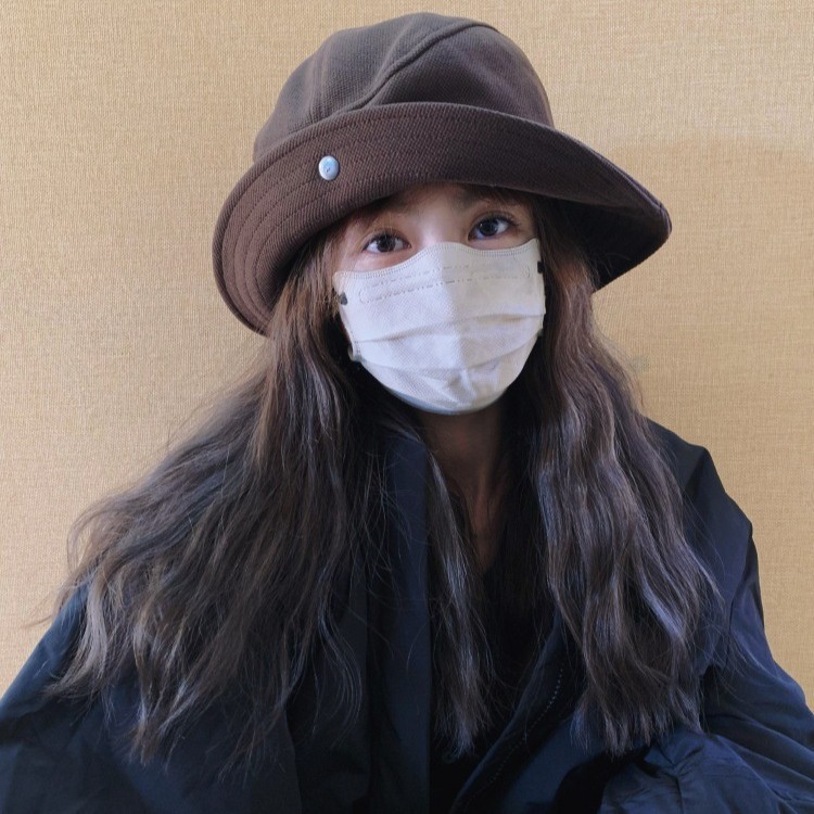 日系复古毛呢渔夫帽子女2025秋冬新款简约百搭遮阳盆帽|undefined