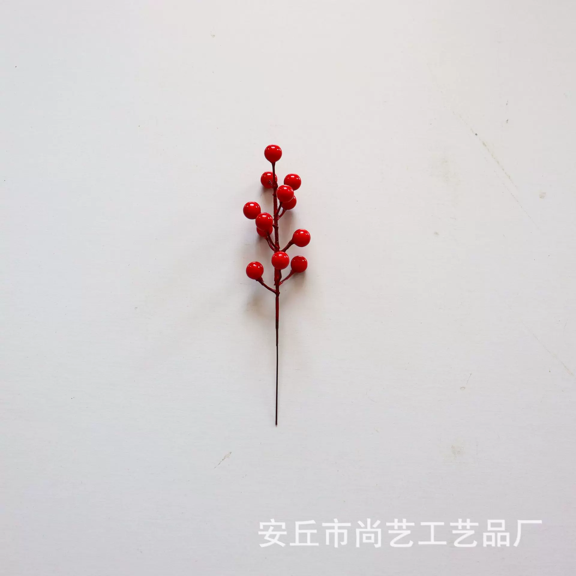 红果子发财果红浆果冬青红果假花仿真桌面客厅新年宵花装饰花婚房