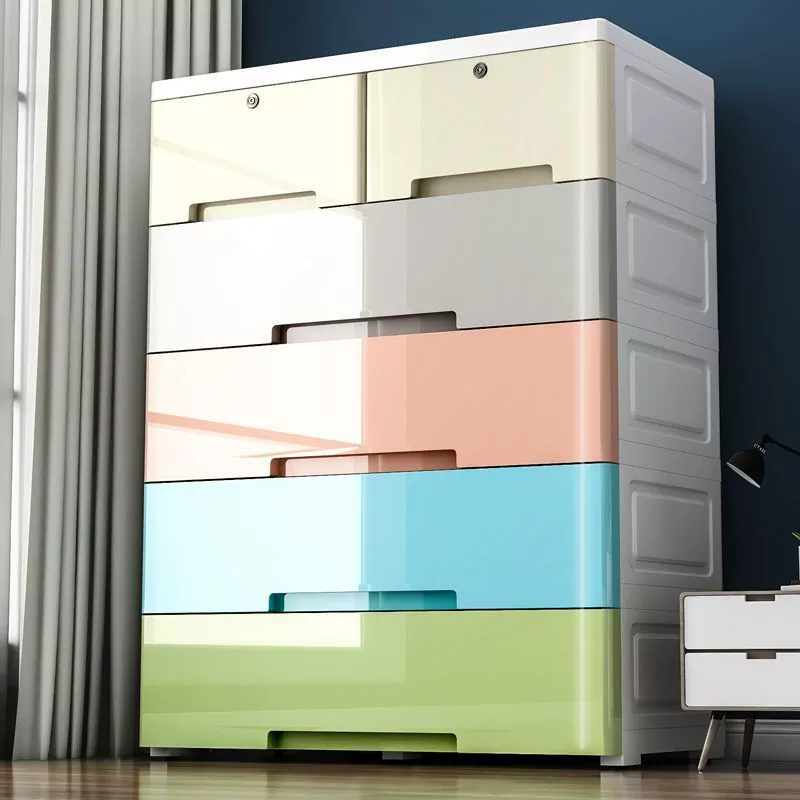 Шкаф для хранения, супер большой детский шкафчик шириной 70 см и усиленный утолщенный, многофункциональный ящик, органайзер с пятью ведрами