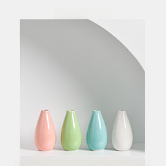 Longli Porcelain Classics Ceramic Aroma Diffuser Creative Home Mini Ceramic Vase Ornament Decor Hydroponic Small Flower Pot Light Vase