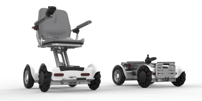 Electric Scooter for the Elderly, One-Touch Automatic Folding, Aluminum Alloy Frame, Mobile Phone Remote Control, Intelligent Remote Control, Can Be Taken on a Plane (Qatlanan elektrik velosipedlər) - a1-wa1-aviation-model-can-be-on-the-plane-6-an-lithium-battery-can-run-10-kilometers