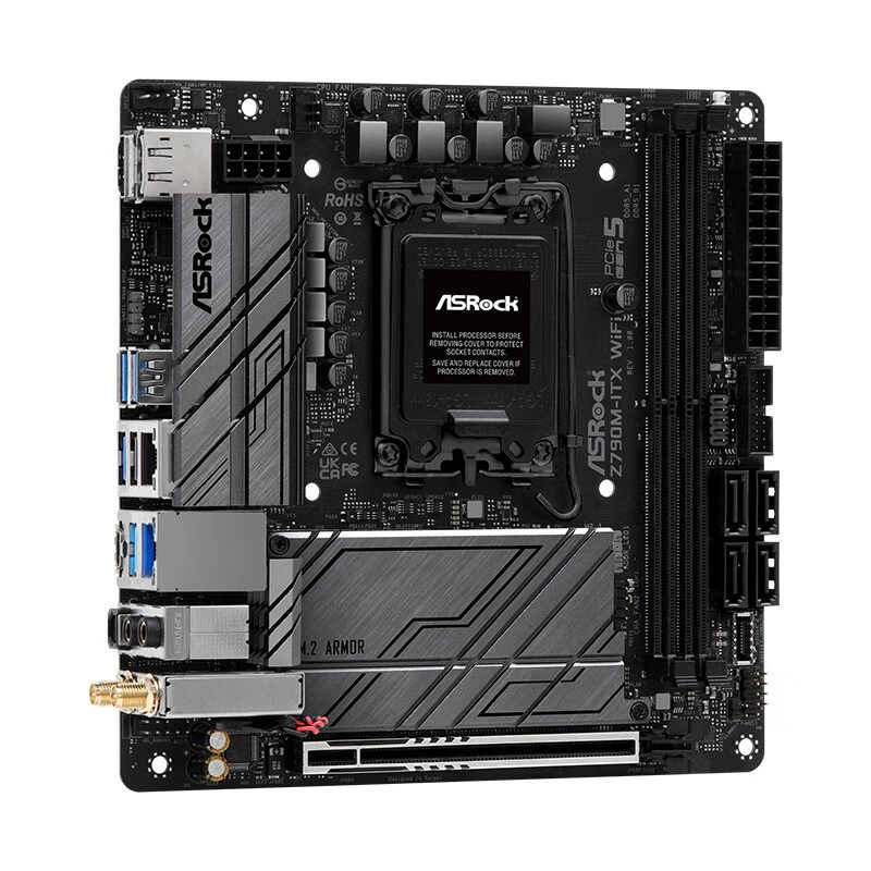 Подходит для Intel Huahua Z790M-ITX WIFI6 мини-плата поддерживает 13 поколение CPU DDR5