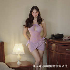 俏狐娘性感带裙情趣内衣激情火辣纯欲风蕾丝网纱裙诱惑吊带裙B22