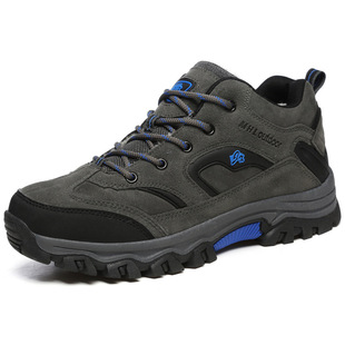 Hiking Shoes Men's Winter fleece-lined Outdoor sneaker 2020 New Light Non-slip Wear-resistant Hiking Men's Travel Shoes