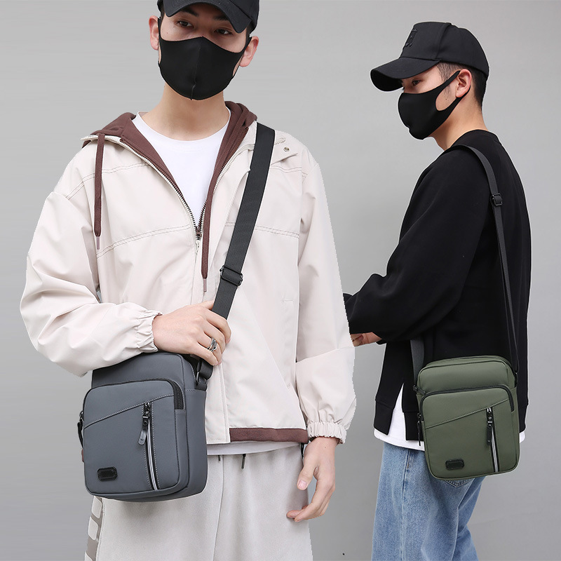 Bolso de los nuevos hombres del fabricante de hombro bolsa de mensajero bolsa de almacenamiento de moda personalizada casual simple bolso de hombro del todo fósforo