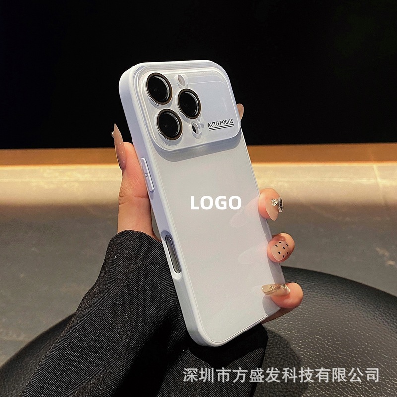 适用iPhone16promax秒变17手机壳大视窗光面玻璃冰感苹果15保护套|undefined