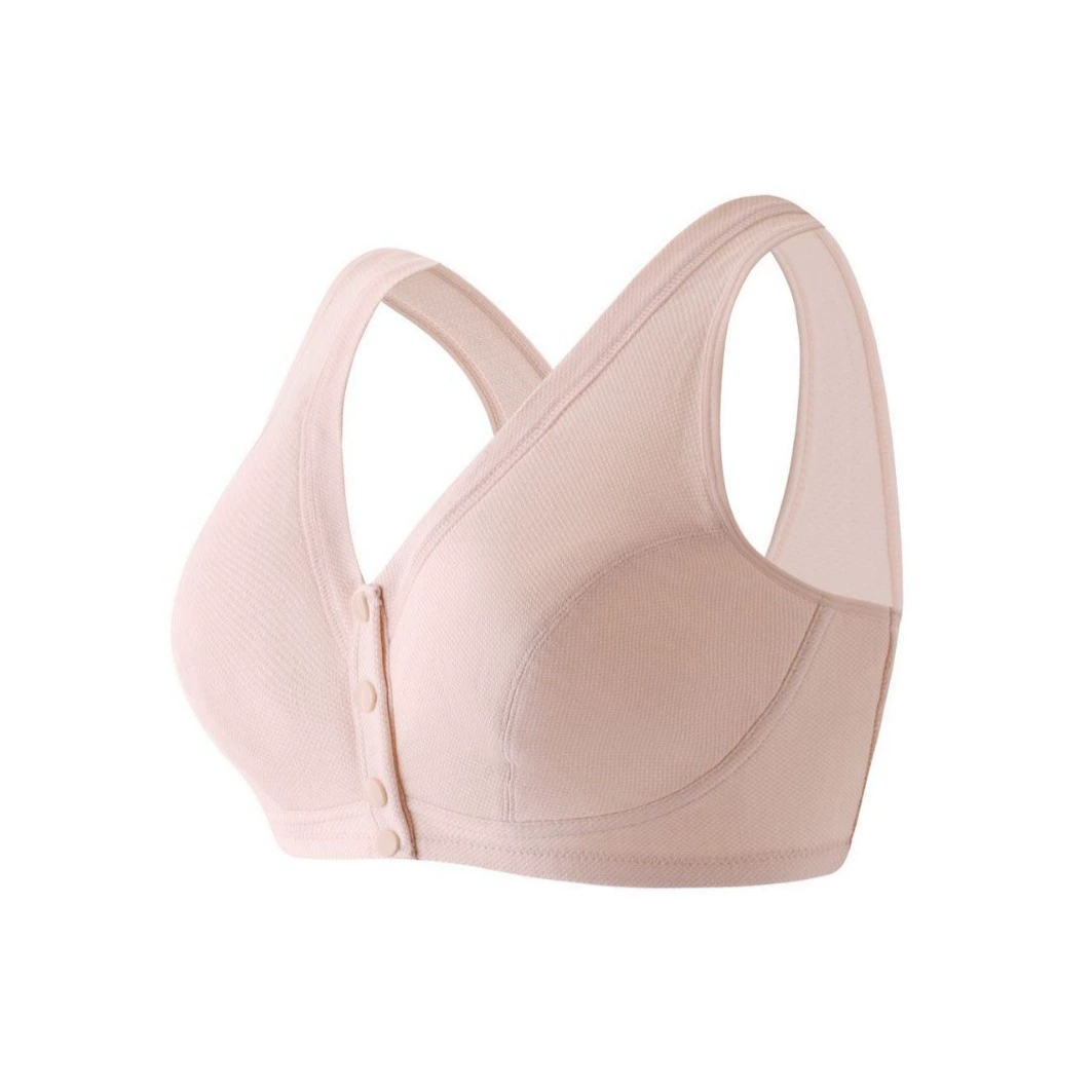 彰艳 Quilted comfortable soft wireless bra for mother, for middle age, plus size