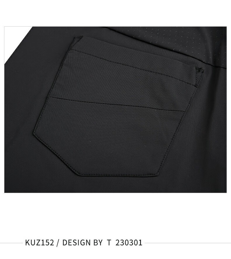 Quần short golf nam PGM vải co giãn thoáng khí — KUZ152-Màu đen, KUZ152-màu xanh hải quân, KUZ152-Màu xám nhạt chi tiết 19