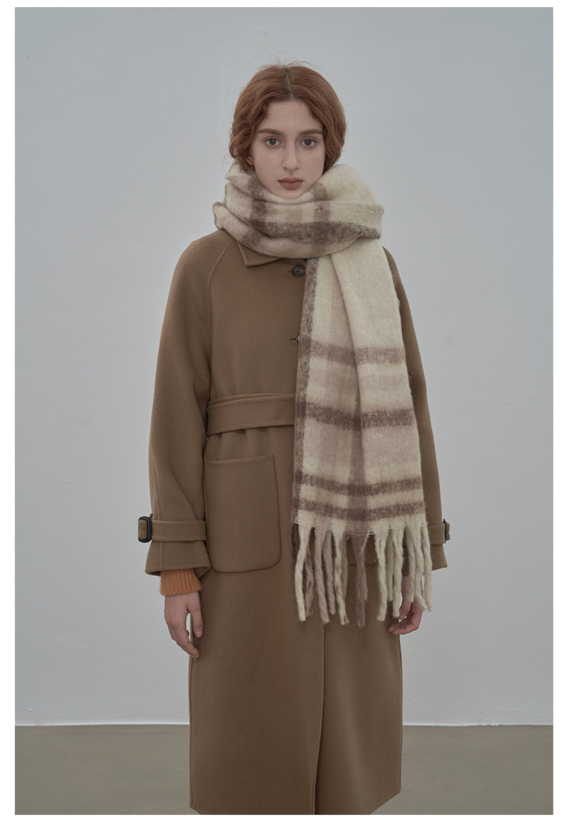 Klassischer Damen Schal Aus Webpelz Kaschmir Für Den Winter_voghion.com