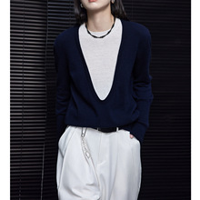 假两件毛衣日系慵懒风复古2024网红羊毛针织衫高级感超好看