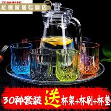 3DWF茶具玻璃家用套装耐热凉水杯冷水杯子茶具客厅成套水具默认项