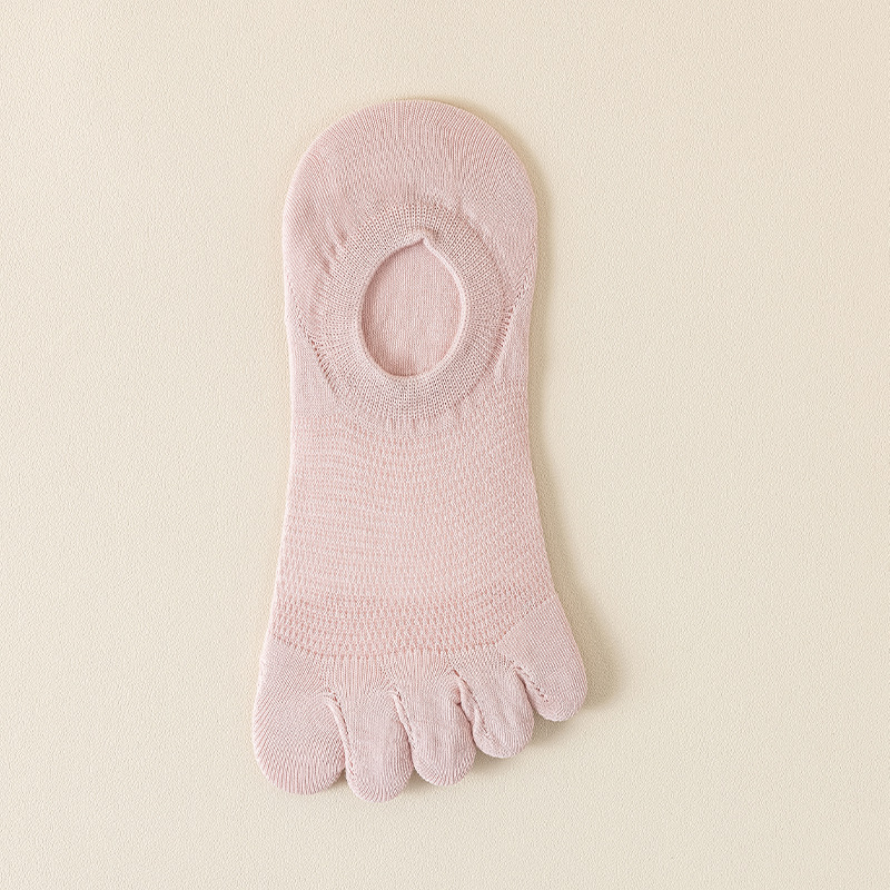 Cinco dedo calcetines de verano delgados antiolor calcetines de malla transpirables, calcetines de barco invisibles, calcetines para niños