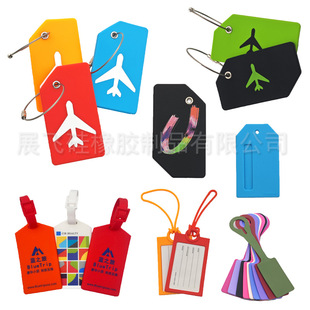 Manufacturer Wholesale Silicone Luggage Tag Soft Rubber Luggage Tag Travel Silicone Boarding Pass Silicone Rubber Suitcase Can Be Customized