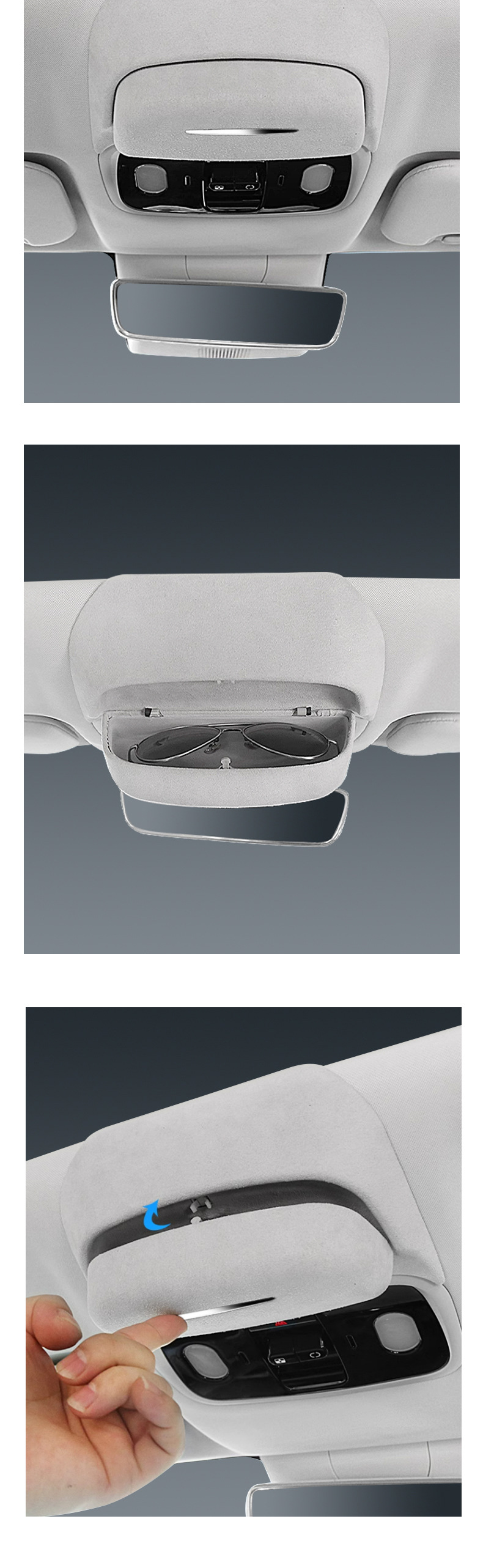 Suitable for Zero Run C11 Car Glasses Case Roof Sunglasses Storage Holder Car Interior Supplies Modification Accessories Artifact