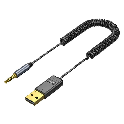 Car hands-free call Bluetooth receiver transmitter audio adapter AUX car Bluetooth 5.0 Bluetooth adapter (Bluetooth Hands-free dəstləri) - neutral-c11