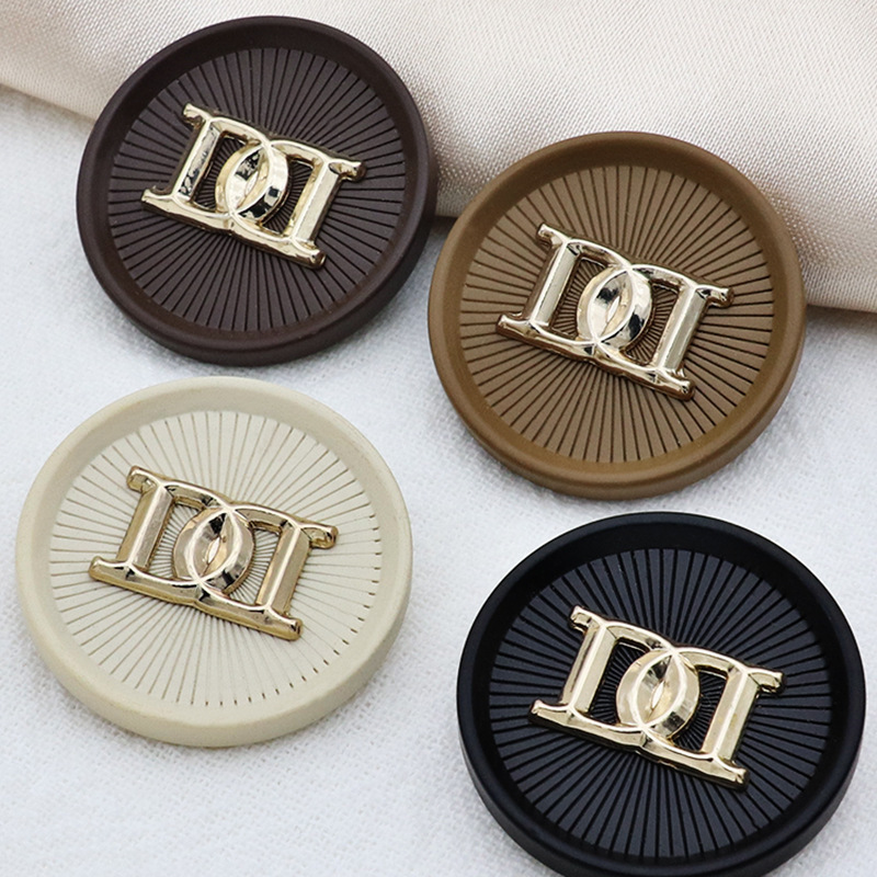 Factory Direct Letter Matte Metal Button Suit Jacket Vest Coat Coat Windbreaker Button Cardigan Button Accessories