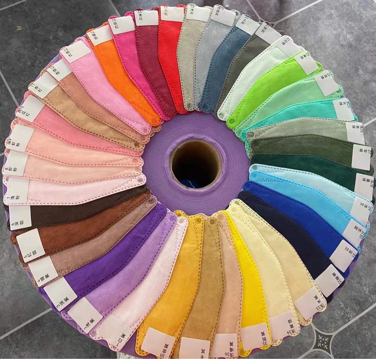 kf94口罩独立四层鱼嘴口罩kn94成人防护口罩柳叶形kn95一次性口罩