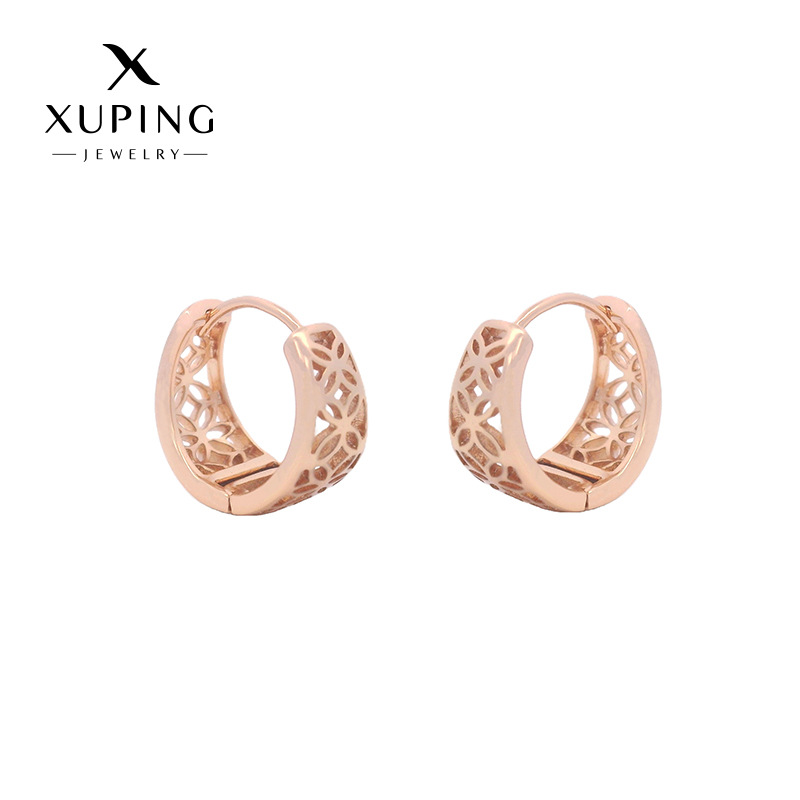 Xuping nueva moda hueco flores personales perfiles de auriculares en el viento universal simple sensación de alta calidad auriculares personalizados