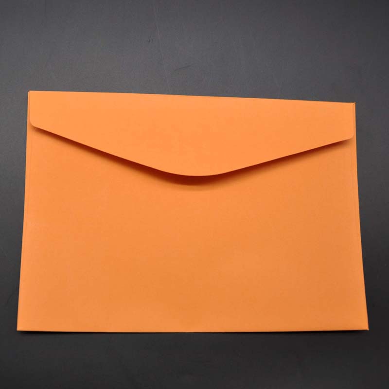 En stock al por mayor color en blanco estilo occidental sobre de negocios dorado LOGO tarjeta de felicitación invitación sobre