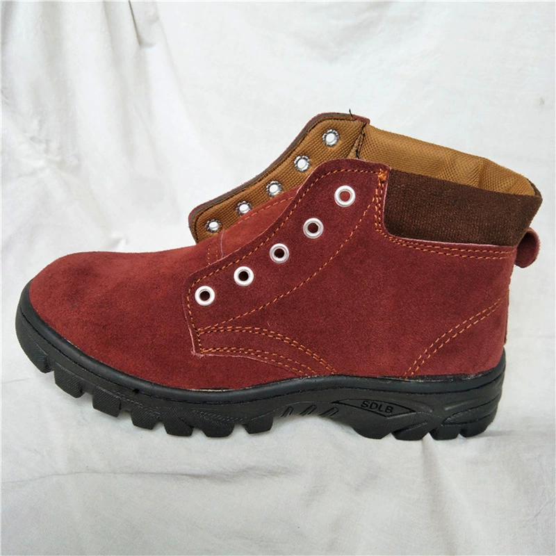 Фабричная коричневая средняя резиновая подошва защитная Рабочая обувь для защиты ног Рабочая обувь Нескользящая защитная обувь с защитой от ударов