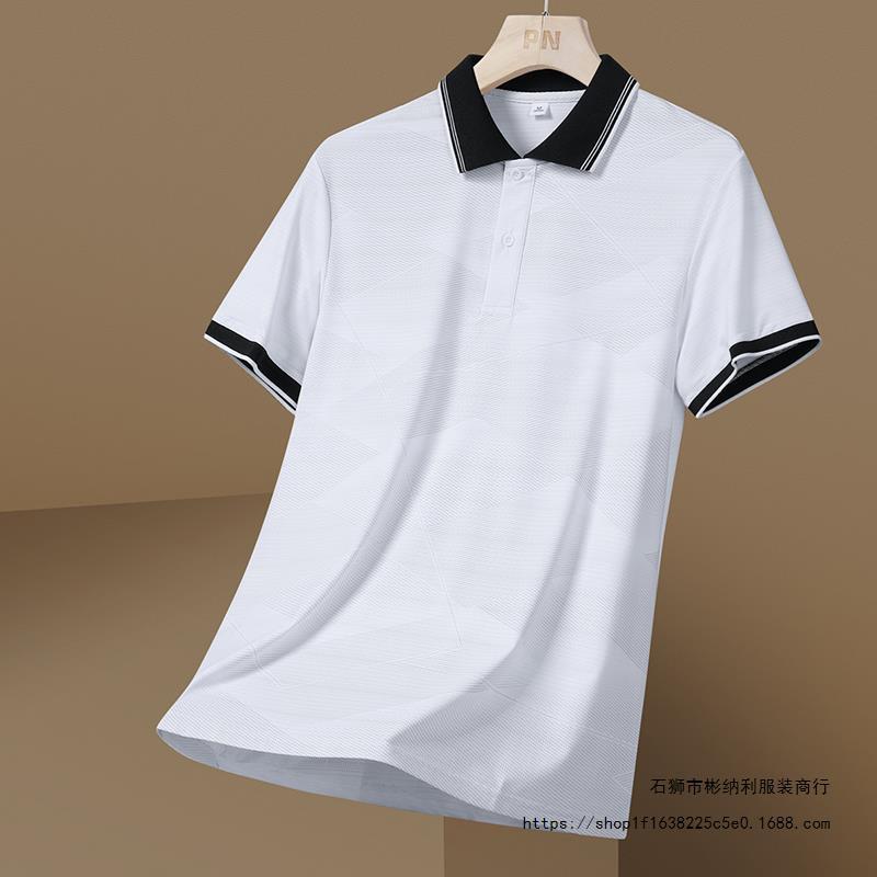 Camiseta de polo de hielo camiseta deportiva de verano hombre camiseta suelta transpirable de mangas cortas fabricantes de ropa de hombre un cabello