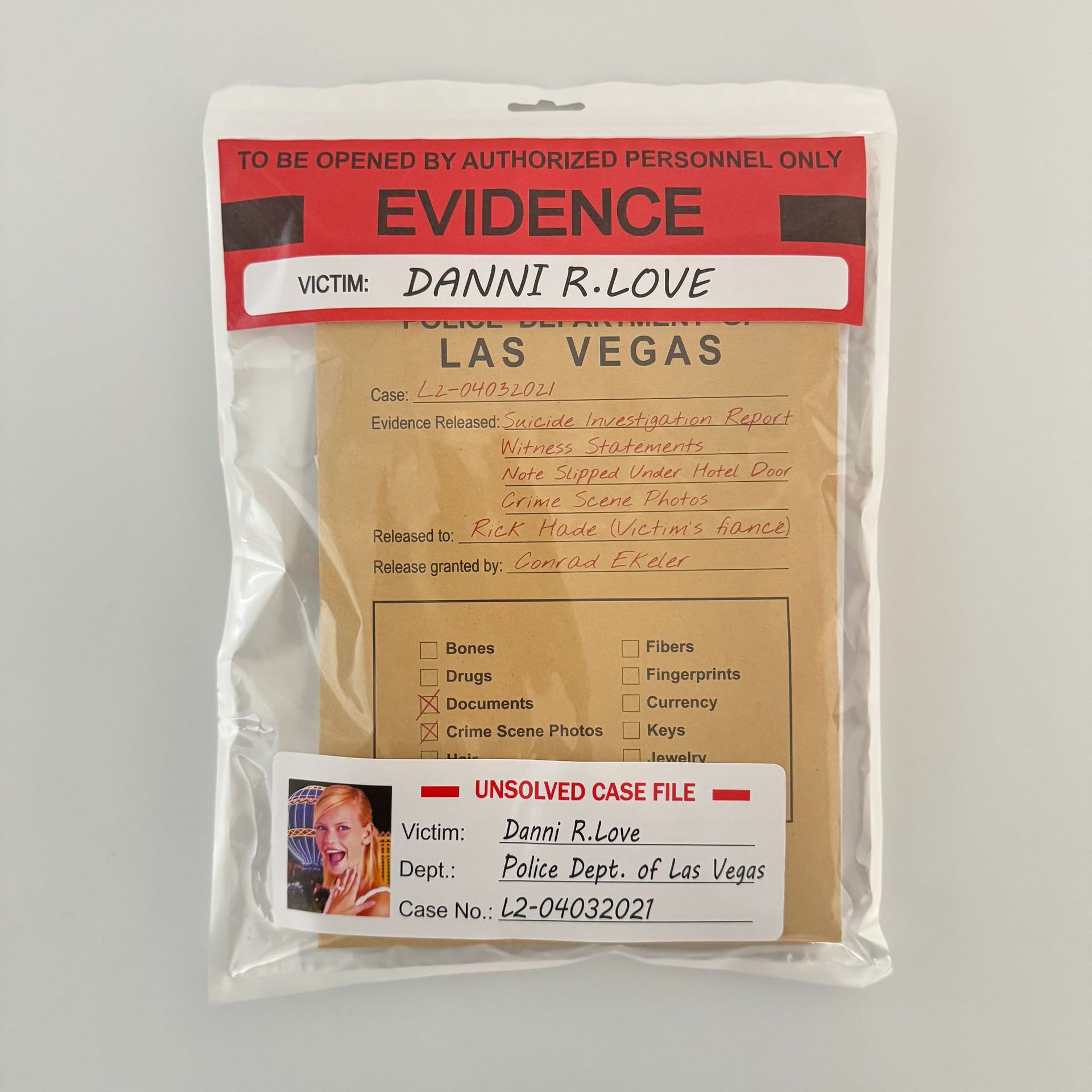 Unsolved Case Files Danni R Love Cold Case Mystery Game Script Game...